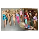 Group of fashion dolls
