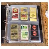 Matchbook collection in binder