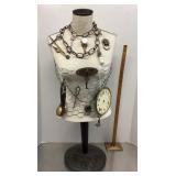 Mannequin bust and contents