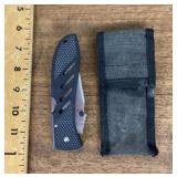 Folding knife with case