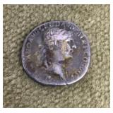 Ancient Roman denarius coin