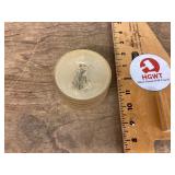 Liberty coin clock battery cover is missing off