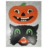 Embossed diecut Halloween cat and JOL