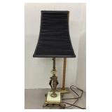 Table lamp with 3-women figural base
