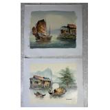 2 original paintings on canvas