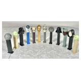 11 Star Wars Pez and Halloween skull Pez