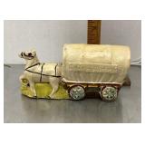 Pottery horse drawn covered wagon