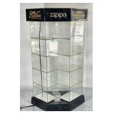 23" Zippo plexiglass store display & one lighter