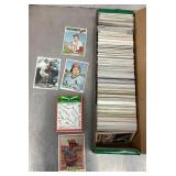 Box of St. Louis Cardinals baseball cards