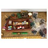 Lot of toys,game pieces, play food, etc.
