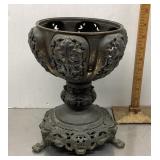 Ornate oil lamp base
