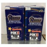2 St Louis Rams bobble heads