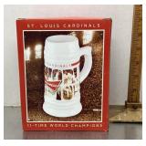 Budweiser Cardinals World Champions beer stein