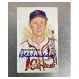 Red Schoendienst signed postcard