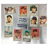 Group of 1952 Topps baseball cards