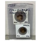 1910-12 Baseball buttons