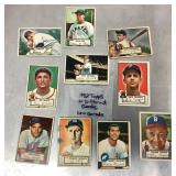 Group of 1952 Topps baseball cards