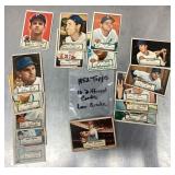 Group of 1952 Topps baseball cards