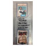 2 Willie Mays baseball cards