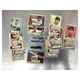 Group of 1952 Topps baseball cards