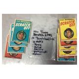 Group of 1971 Topps scratch offs cards