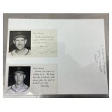 Signed St. Louis Cardinals postcards