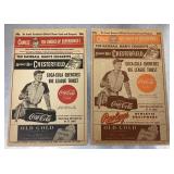 Vintage STL Cardinals and Browns scorecards