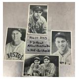 4 vintage R313 baseball photos