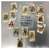 Antique 1910 Wild West trading cards