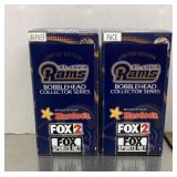 2 St Louis Rams bobble heads