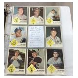 1963 Fleer baseball cards partial set