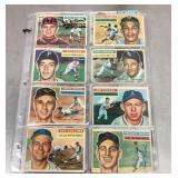 Group of 1956 Topps baseball cards