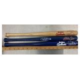 3 St Louis Cardinals mini bats