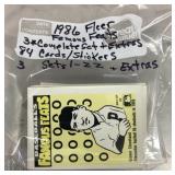 3 Sets plus 1986 Fleer Famous Feats cards