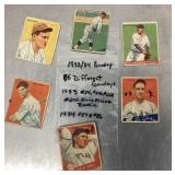 6 vintage Goudey baseball cards