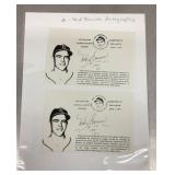 2 Ned Garver autographs