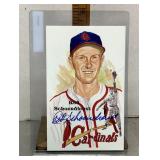 Red Schoendienst signed postcard