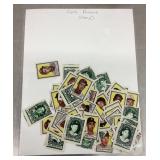 Group of 1960s baseball stamps