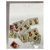 Group of 1960s baseball stamps