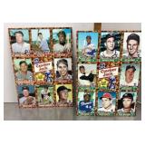 Uncut Cracker Jack baseball card sheets