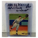 1934-36 Diamond Stars Lloyd Waner baseball card