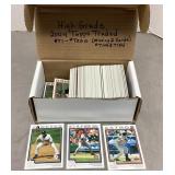 2004 Topps Traded baseball cards near complete set