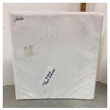 Binder with empty trading card pages
