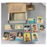 Box of vintage 1952-1968 baseball cards