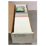 Box of sports cards
