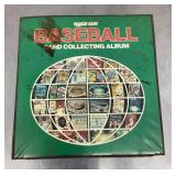 Baseball card album filled with cards