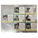 7 1963 Post Cereal baseball cards