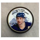 Bernie Federko hockey puck
