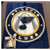 2 St Louis Blues blankets