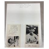 2 St. Louis Cardinals postcards ï¿½ one signed